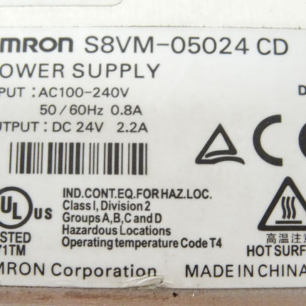 Omron S8VM-05024CD Power Supply
