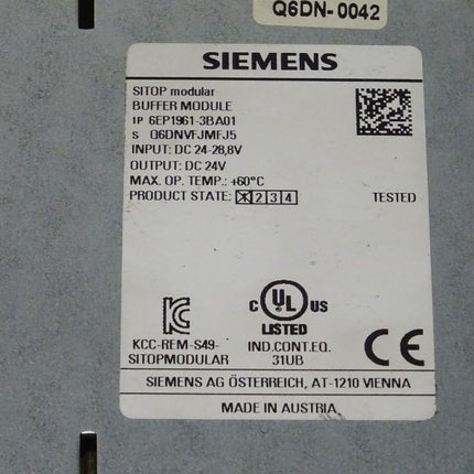 Siemens Sitop 6EP1961-3BA01 Puffermodul 6EP1 961-3BA01