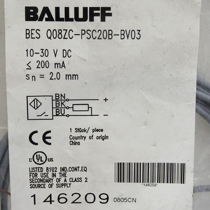 Balluff BESQ08ZC-PSC20B-BV03 / 146209 / Neu OVP