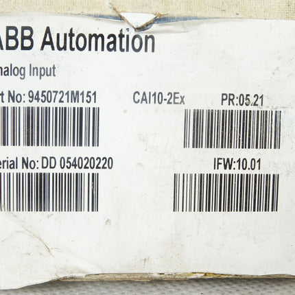 ABB Analog Input CAI10-2Ex / 9450721M151 / Neu OVP