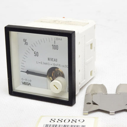 Vega Analoges Einbaumessgerät Voltmeter 0-20mA 0-100% ca. 48x48mm