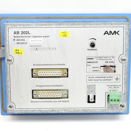 AMK AMKASYN AB202L Bedienterminal / Operator Panel HW:03