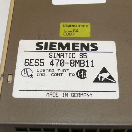 Siemens Simatic 2x 6ES5470-8MB11 / 6ES5 470-8MB11