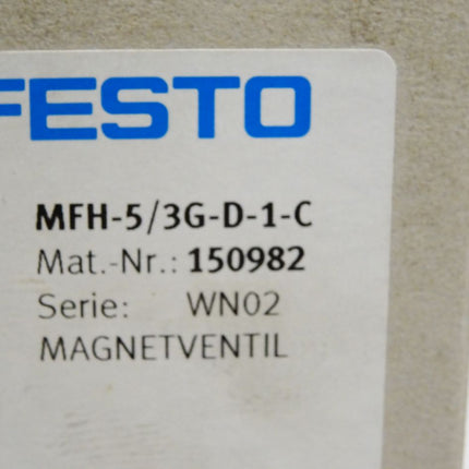 Festo 150982 Magnetventil MFH-5/3G-D-1-C / Neu OVP - Maranos.de