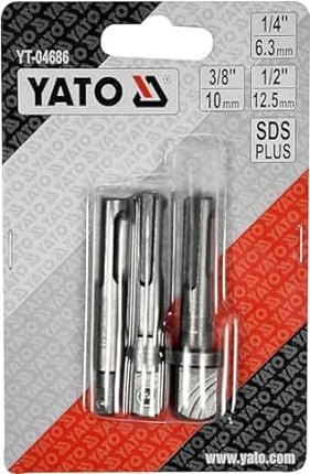 Yato YT-04686 STECKSCHLÜSSEL-ADAPTER SDS PLUS-SCHAFT 3TLG 1/2" 1/4" 3/8" - Maranos.de