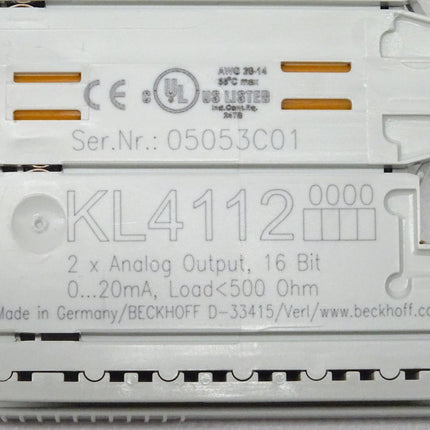 Beckhoff KL4112 Ausgangsklemme 2xAnalog Output KL 4112
