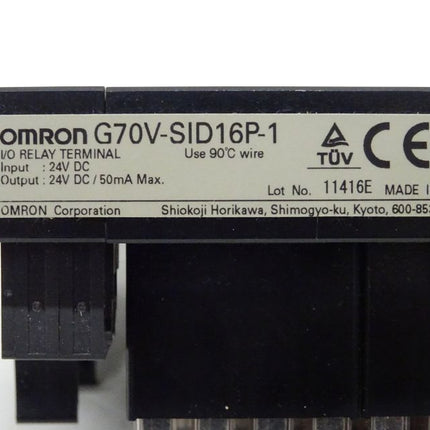 Omron G70V-SID16P-1 I/O Relay Terminal neu-OVP