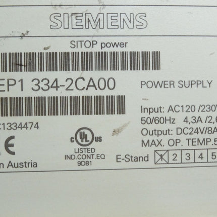 Siemens Sitop Power 6EP1334-2CA00 - Maranos.de