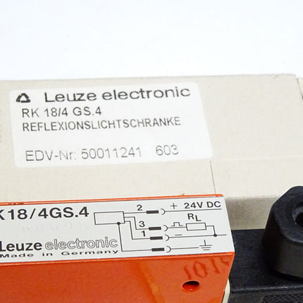 Leuze Electronic Reflexionslichtschranke RK18/4 GS.4 50011241 / Neu OVP - Maranos.de