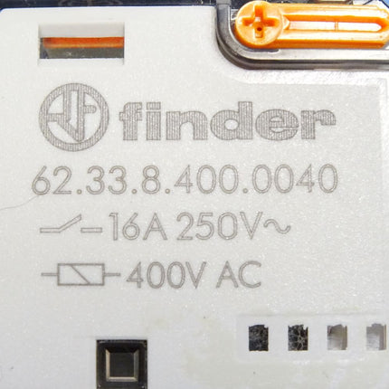 Finder Relais 62.33.8.400.0040 16A - 250V~ + Sockel Type 92.03