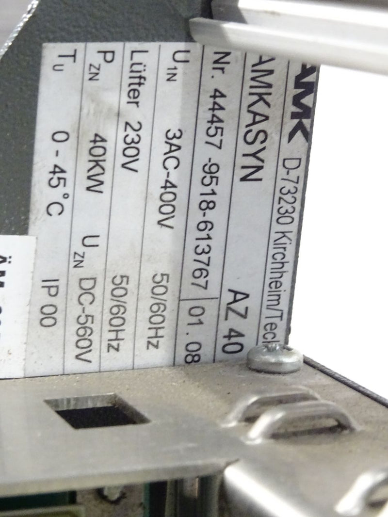 AMK AMKASYN Zentralwechselrichter AZ 40 / AZ40 / 40kW / 44457 / 01.08 - Defekt