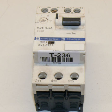 Telemecanique GV2-RT03 Motorschutzschalter 0.25-0.4A Schütz