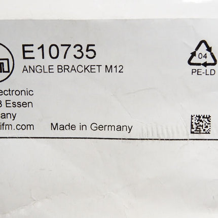 Ifm electronic Befestigungswinkel ANGLE BRACKET M12 E10735 / Neu OVP - Maranos.de