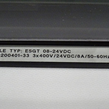 TELE Automation ESGT 08-24 VDC SN: 200401-33 3x400V 24VDC 8A 50-60Hz