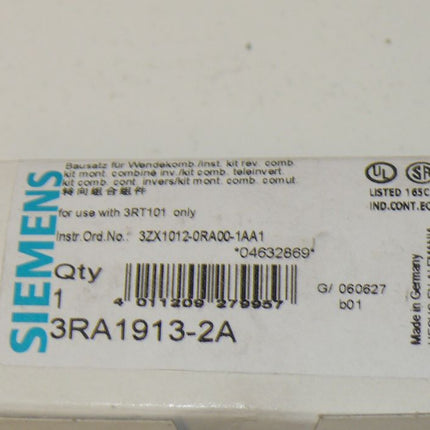 NEU - OVP Siemens 3RA1913-2A Verdrahtungsbausatz Wende-Schaltung 3RA1 913-2A