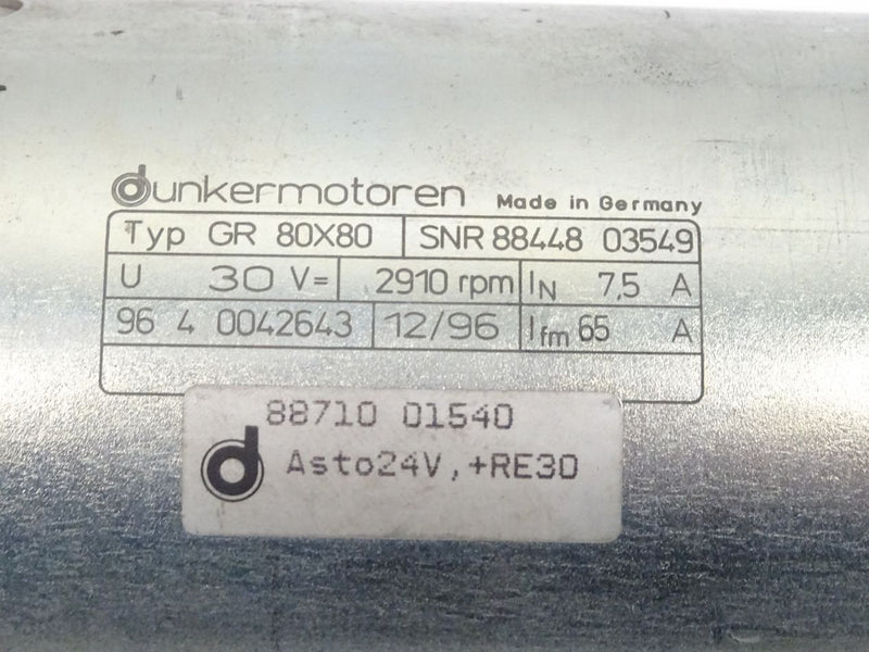dunkermotoren GR 80X80 Elektromotor SNR88448 03549