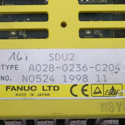 Fanuc A02B-0236-C204 Eingangs Einheit SDU2 N0524 1998-11