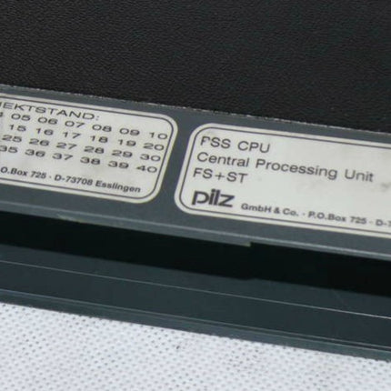 Pilz PSS CPU FS + ST // Ident.Nr.: 301060 // 1.7 0 Central Processing Unit