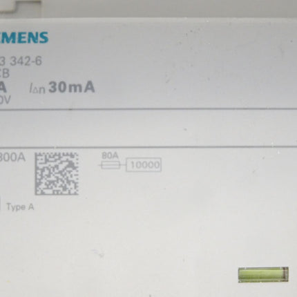 Siemens 5SV3342-6 RCCB 25A 30mA FI-Schutzschalter