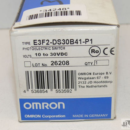 NEU/OVP Omron E3F2-DS30B41-P1 110to 30VDC Photoelectric Switch