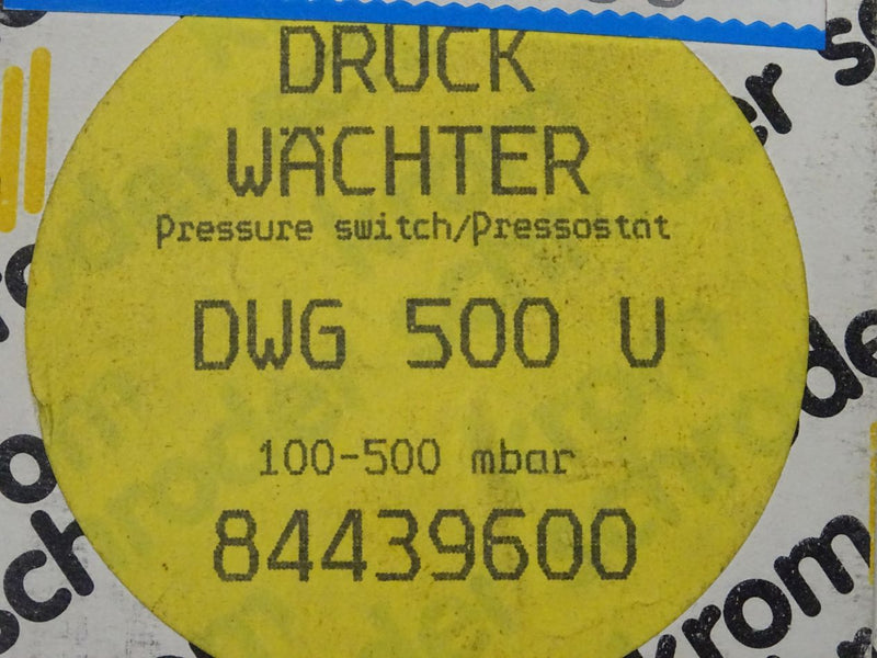 Krom Schröder Druck Wächter DWG 500 U / 84439600 NEU/OVP