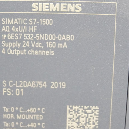 Siemens S7-1500 6ES7532-5ND00-0AB0 6ES7 532-5ND00-0AB0 / Neu