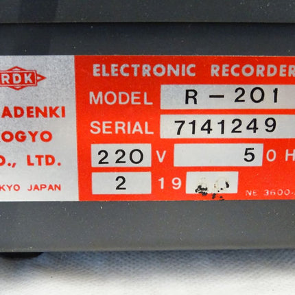 RDK Rikadenki Kogyo Electronic Recorder R-201