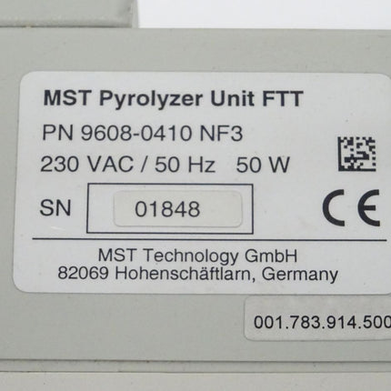 Honeywell 9608-0410 MST Pyrolyzer Unit FTT
