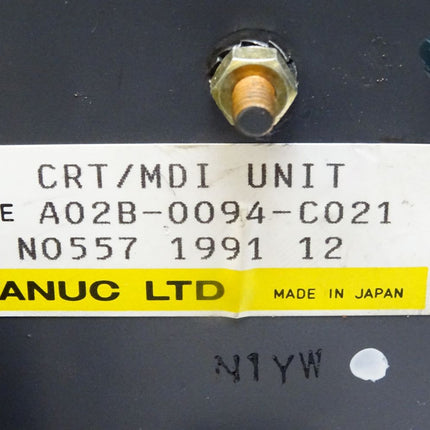 Fanuc CRT/MDI Unit A02B-0094-C021 / N0557 1991 12 + Totoku A61L-0001-0092 / MDT947B-1B